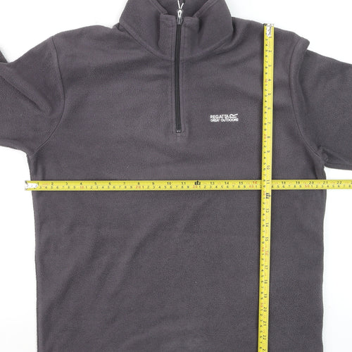 Regatta Men’s Grey Fleece 1/4 Zip Pullover Sweatshirt M Outdoor