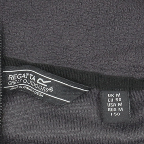 Regatta Men’s Grey Fleece 1/4 Zip Pullover Sweatshirt M Outdoor