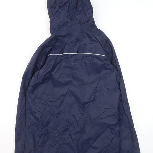 Columbia Boys Blue Hooded Waterproof Rain Coat Jacket L (14-15 Years)