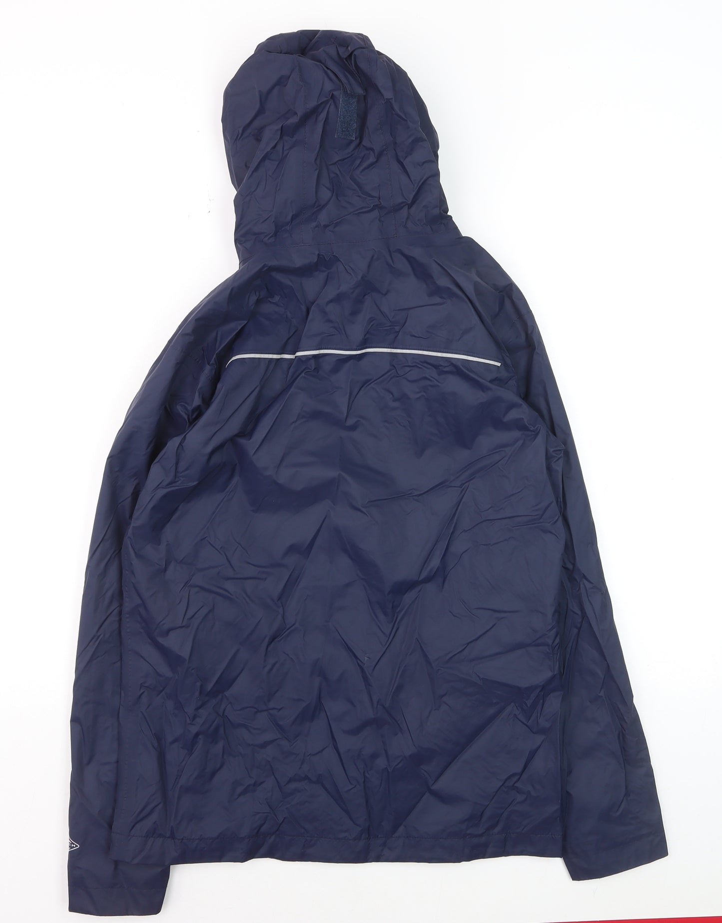 Columbia Boys Blue Hooded Waterproof Rain Coat Jacket L (14-15 Years)