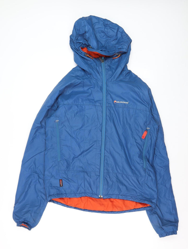Montane Men's Blue Hooded Lightweight Puffer Jacket Size S