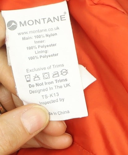 Montane Men's Blue Hooded Lightweight Puffer Jacket Size S