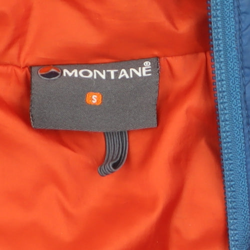 Montane Men's Blue Hooded Lightweight Puffer Jacket Size S