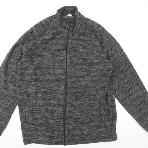 Mountain Warehouse Men’s Grey Full Zip Fleece Sweatshirt 2XL Outdoor