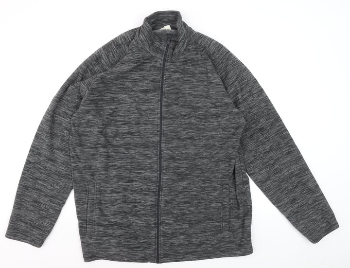 Mountain Warehouse Men’s Grey Full Zip Fleece Sweatshirt 2XL Outdoor