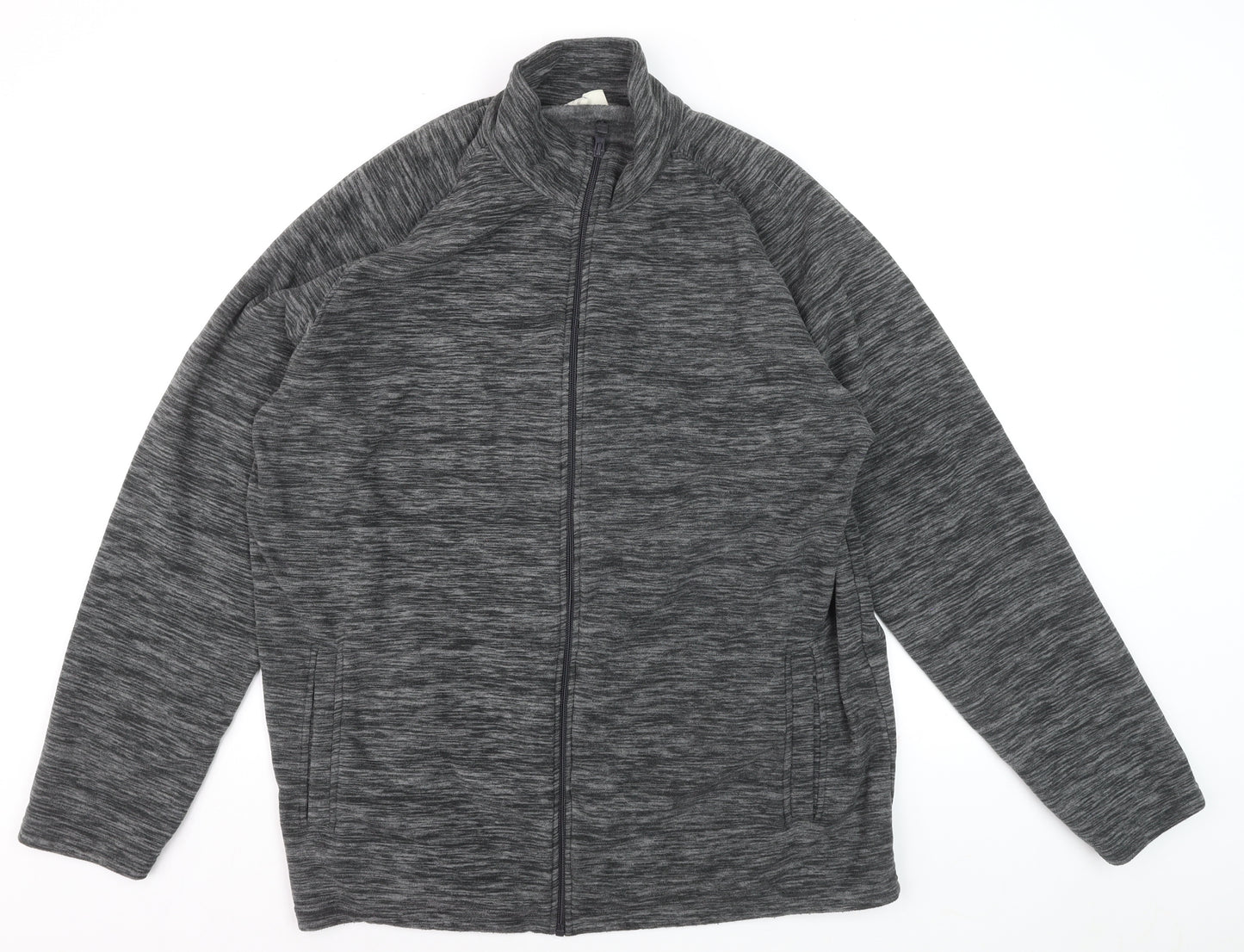 Mountain Warehouse Men’s Grey Full Zip Fleece Sweatshirt 2XL Outdoor