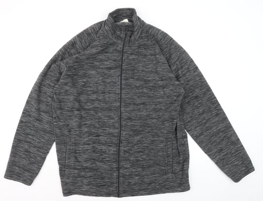 Mountain Warehouse Men’s Grey Full Zip Fleece Sweatshirt 2XL Outdoor