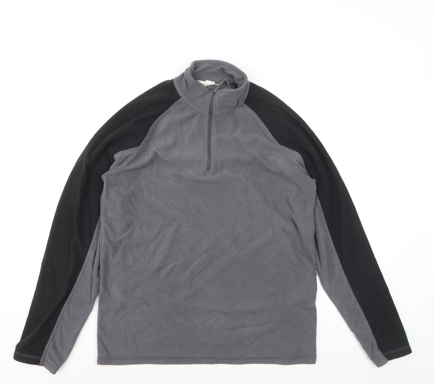 Mountain Warehouse Mens Grey Fleece 1/4 Zip Pullover Sweatshirt M