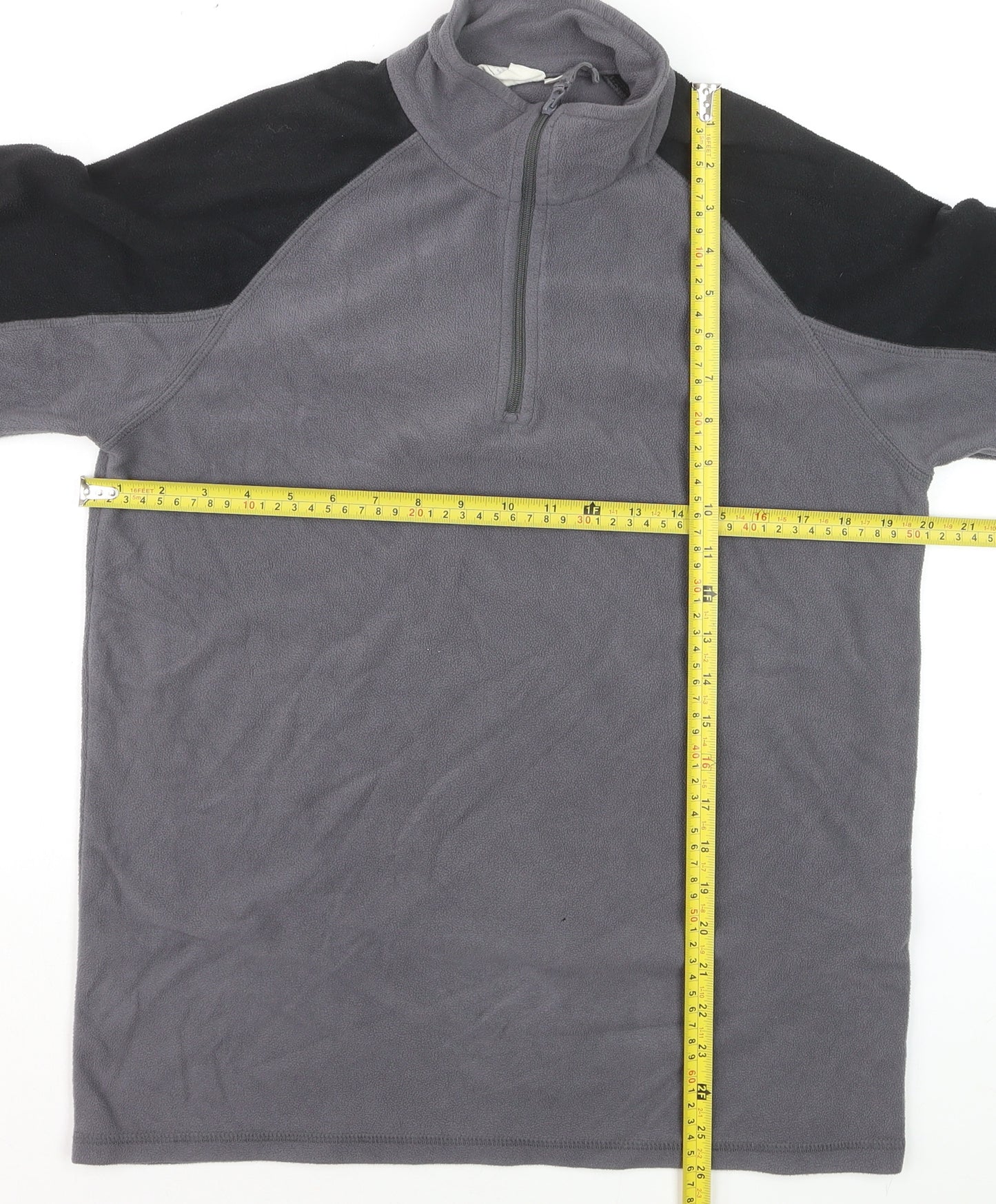 Mountain Warehouse Mens Grey Fleece 1/4 Zip Pullover Sweatshirt M