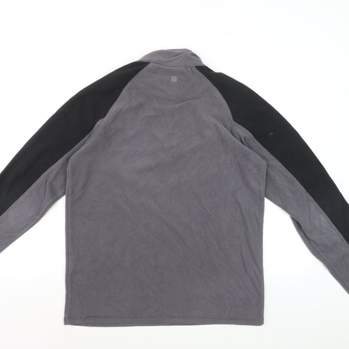 Mountain Warehouse Mens Grey Fleece 1/4 Zip Pullover Sweatshirt M