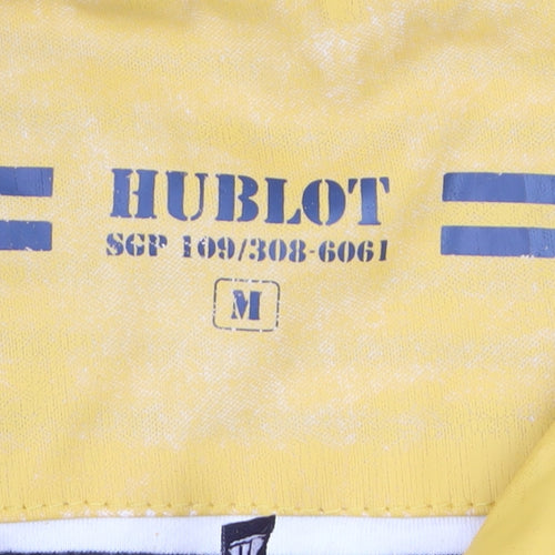 Hublot Women's Yellow Hooded Waterproof Rain Coat Jacket M
