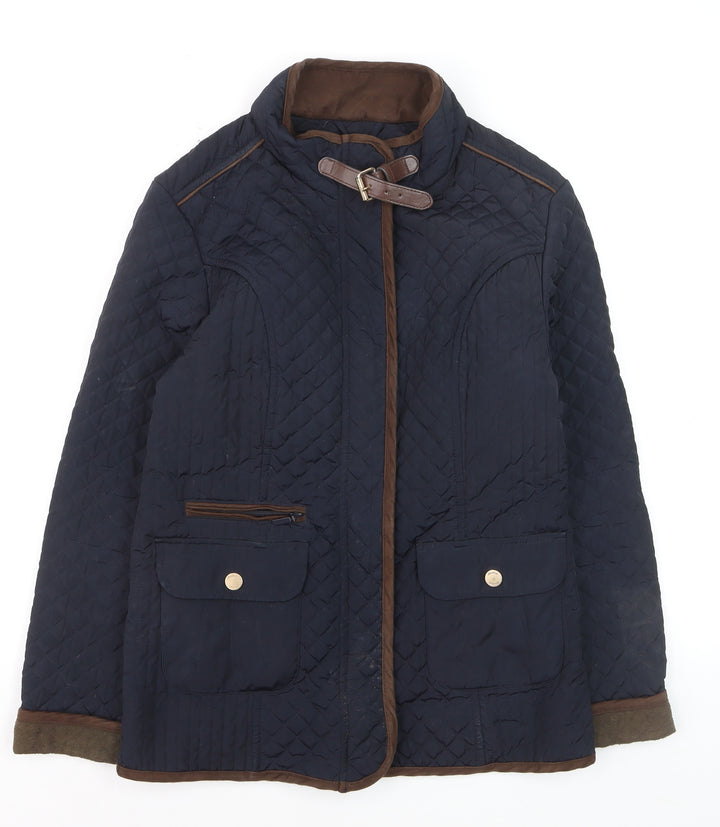 Bariloche Women’s Blue Quilted Mid-Length Jacket Size 12