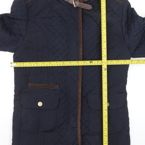 Bariloche Women’s Blue Quilted Mid-Length Jacket Size 12