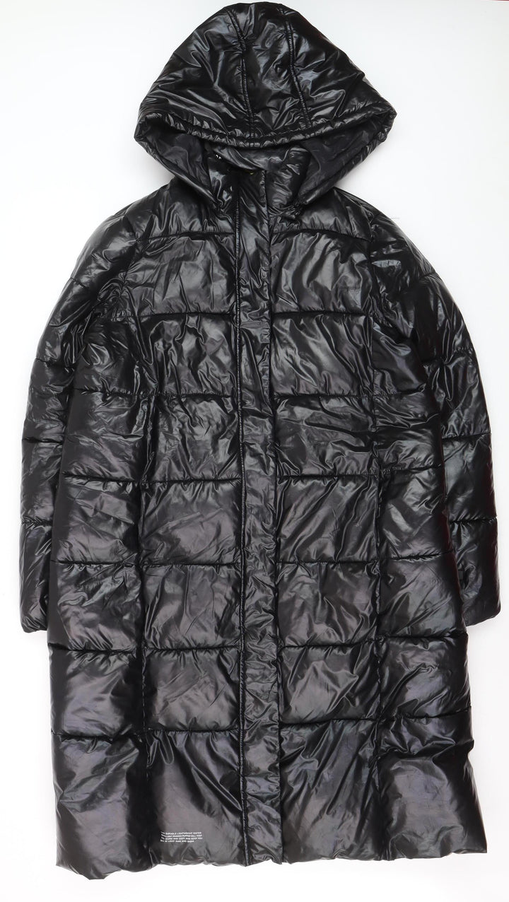 Juicy Couture Women’s Black XL Long Hooded Puffer Coat