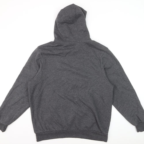 Slazenger Men’s Grey Pullover Hoodie L Fleece Lined Logo