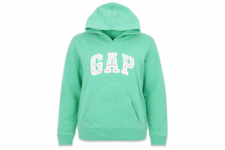 Gap Women's Green Pullover Hoodie Small Fleece Lined Casual Sweatshirt