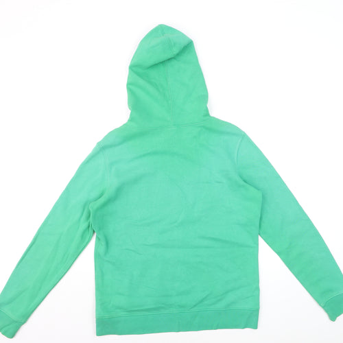 GAP Women's Green Pullover Hoodie Small Fleece Lined Casual Sweatshirt