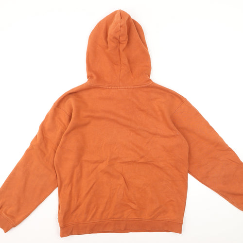 Roxy Womens Orange Pullover Hoodie Small Cotton Blend Casual