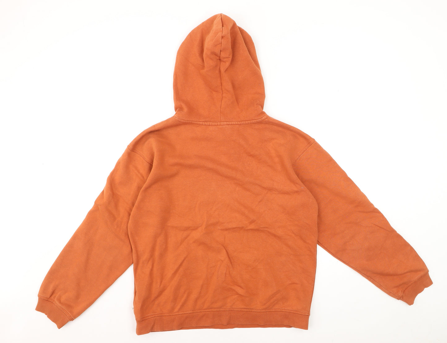 Roxy Womens Orange Pullover Hoodie Small Cotton Blend Casual