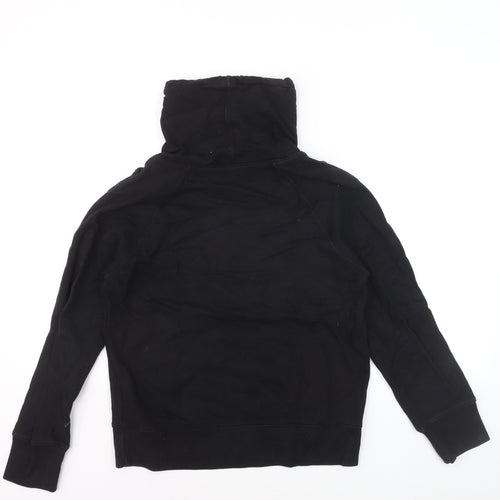 Uniqlo Men's Black M Pullover Hoodie High Neck Fleece Sweatshirt
