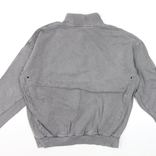 Gymshark Men's Grey 1/4 Zip Pullover Sweatshirt Size S
