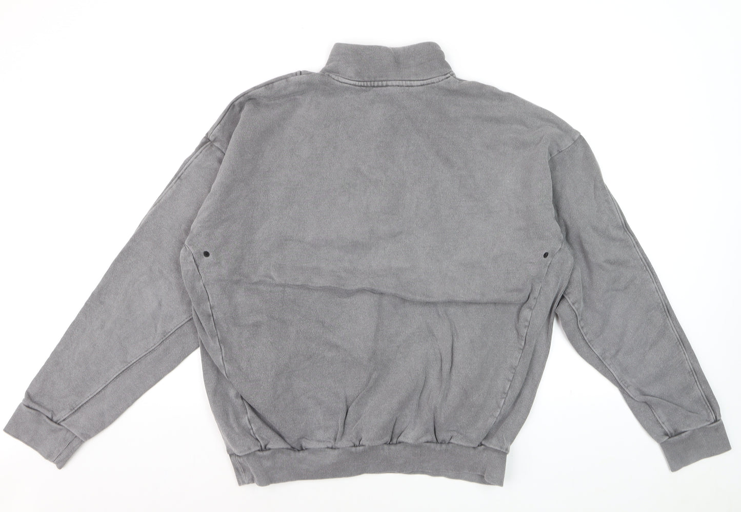 Gymshark Men's Grey 1/4 Zip Pullover Sweatshirt Size S