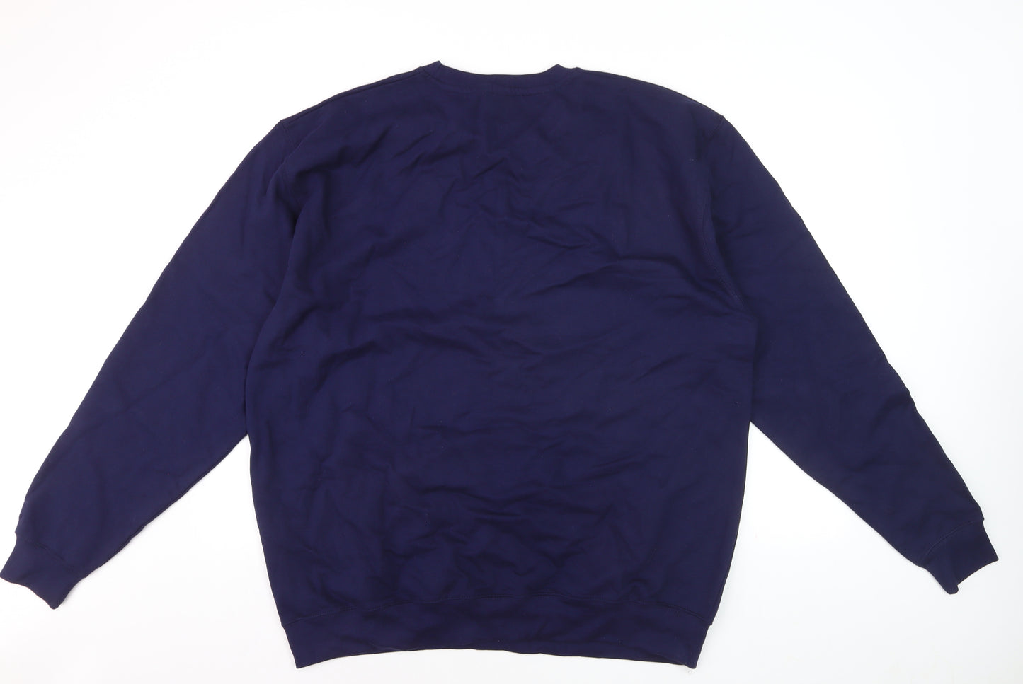 Betty Bramble Womens Navy Sweatshirt XXL Pink Star Print Crew Neck
