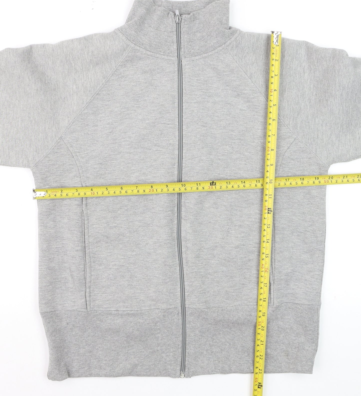 Bonmarché Men's Grey Full Zip Fleece Sweatshirt Size M