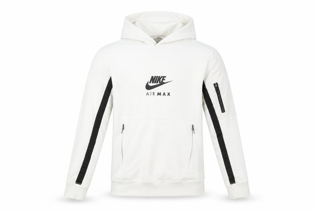 Nike Air Max Boys White Pullover Hoodie Small 128-137cm Polyester