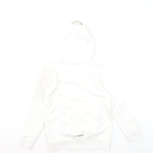 Nike Air Max Boys White Pullover Hoodie Small 128-137cm Polyester