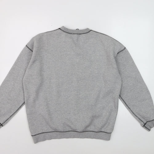 Bochoo Men's Grey Logo Pullover Sweatshirt Medium