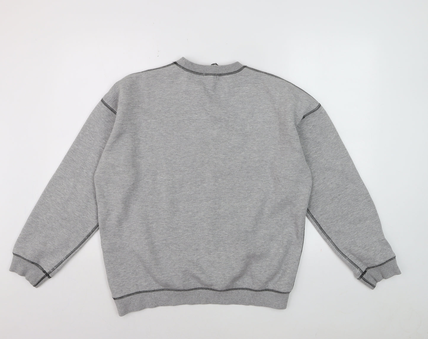 Bochoo Men's Grey Logo Pullover Sweatshirt Medium