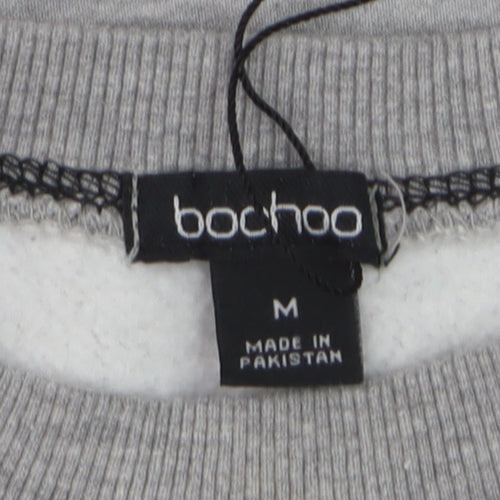 Bochoo Men's Grey Logo Pullover Sweatshirt Medium