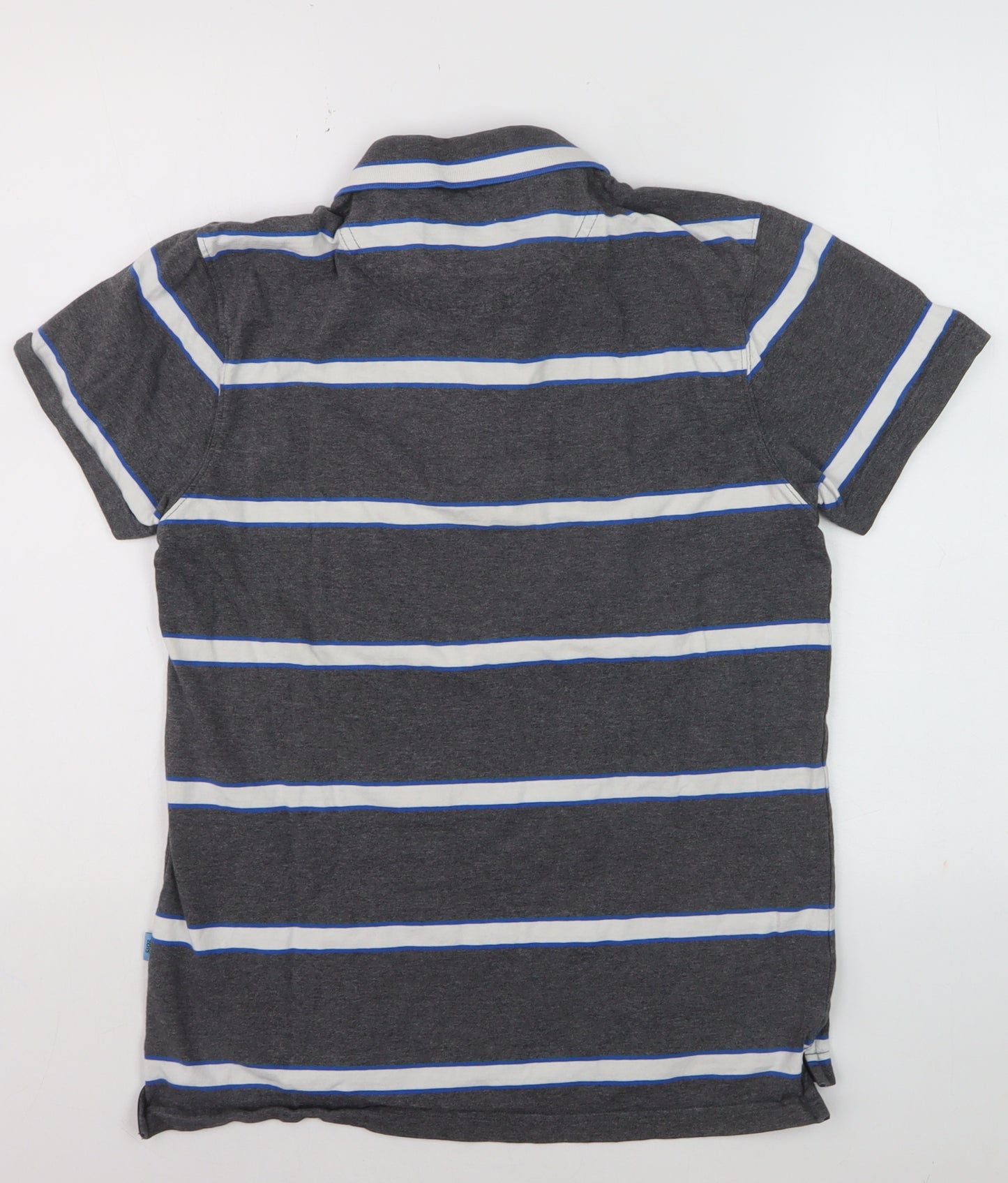Canterbury Men's Grey Striped Rugby World Cup 2015 Polo Shirt Size S
