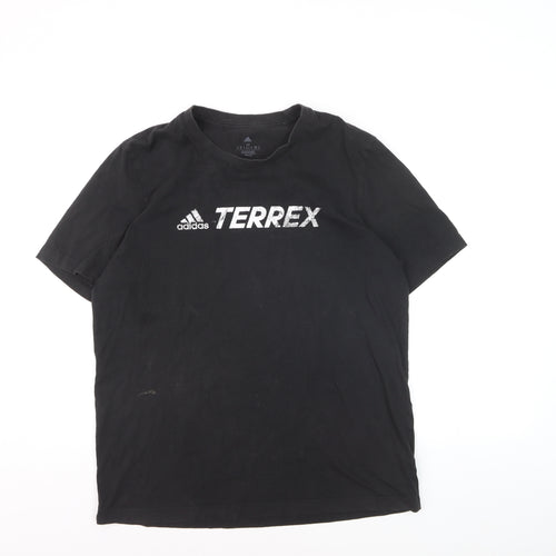 Adidas Terrex Men's Black Medium Sports Graphic T-Shirt
