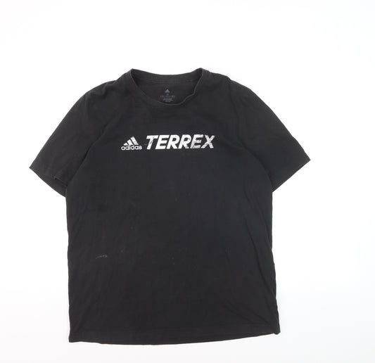 Adidas Terrex Men's Black Medium Sports Graphic T-Shirt