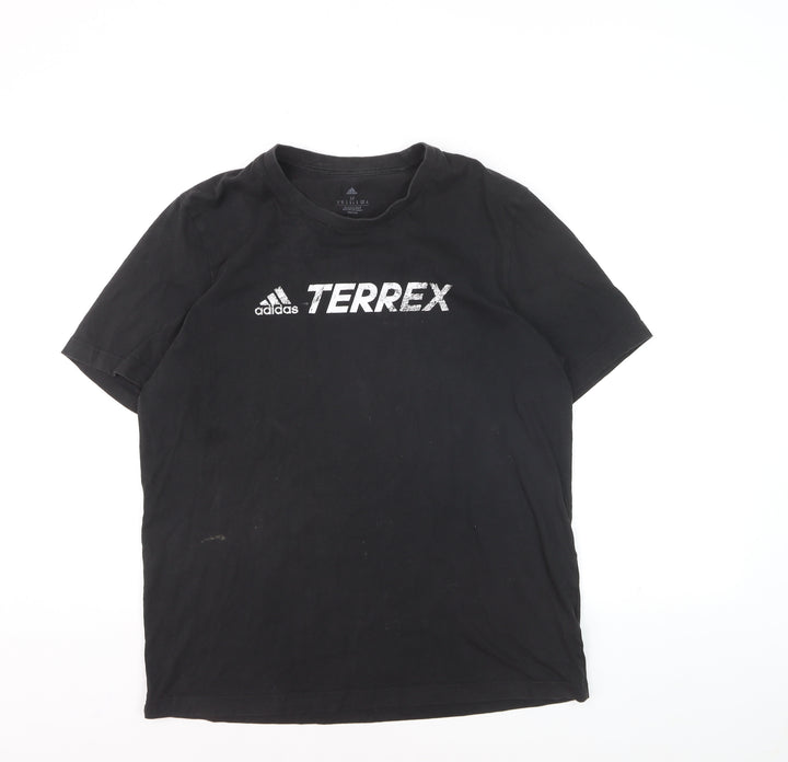 Adidas Terrex Men's Black Medium Sports Graphic T-Shirt