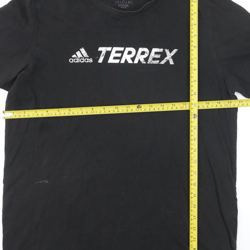Adidas Terrex Men's Black Medium Sports Graphic T-Shirt