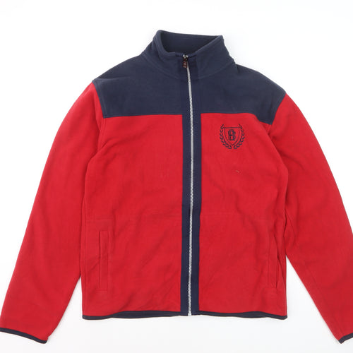 Blue Harbour Men's Red Full Zip Fleece Sweatshirt Size S