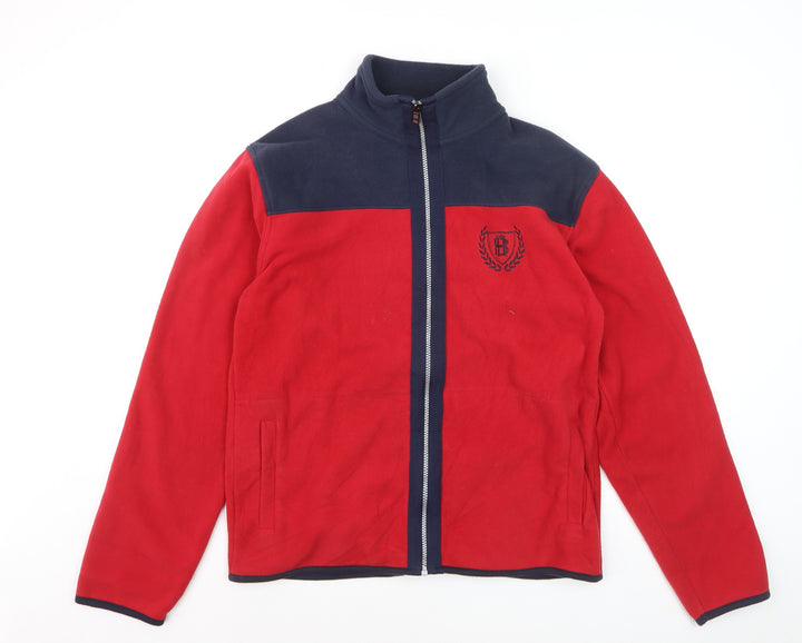 Blue Harbour Men's Red Full Zip Fleece Sweatshirt Size S