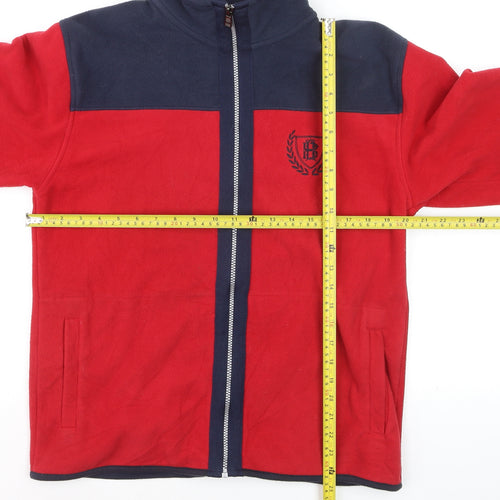 Blue Harbour Men's Red Full Zip Fleece Sweatshirt Size S
