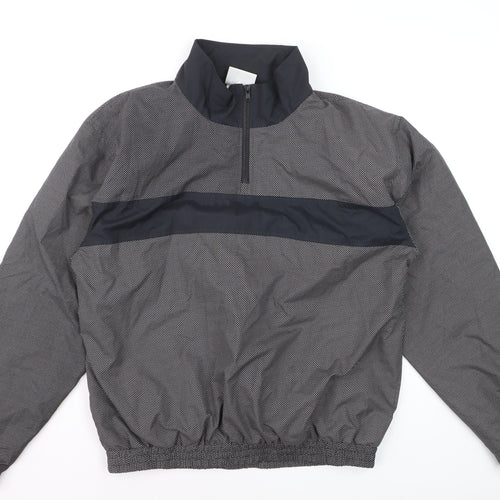 Tour Ready Men's Grey L 1/4 Zip Lightweight Lined Jacket