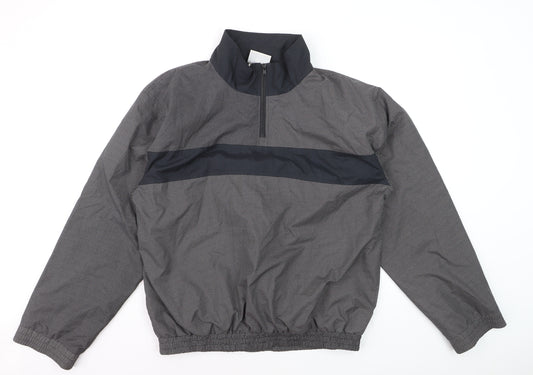 Tour Ready Men's Grey L 1/4 Zip Lightweight Lined Jacket