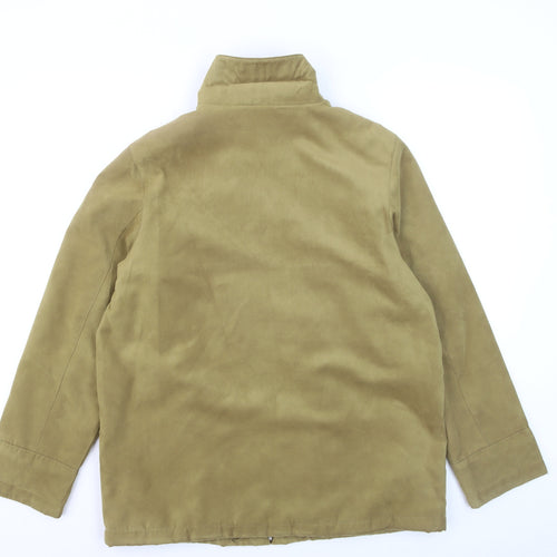 EWM Women’s Beige Full Zip Mid-Length Jacket Size 14