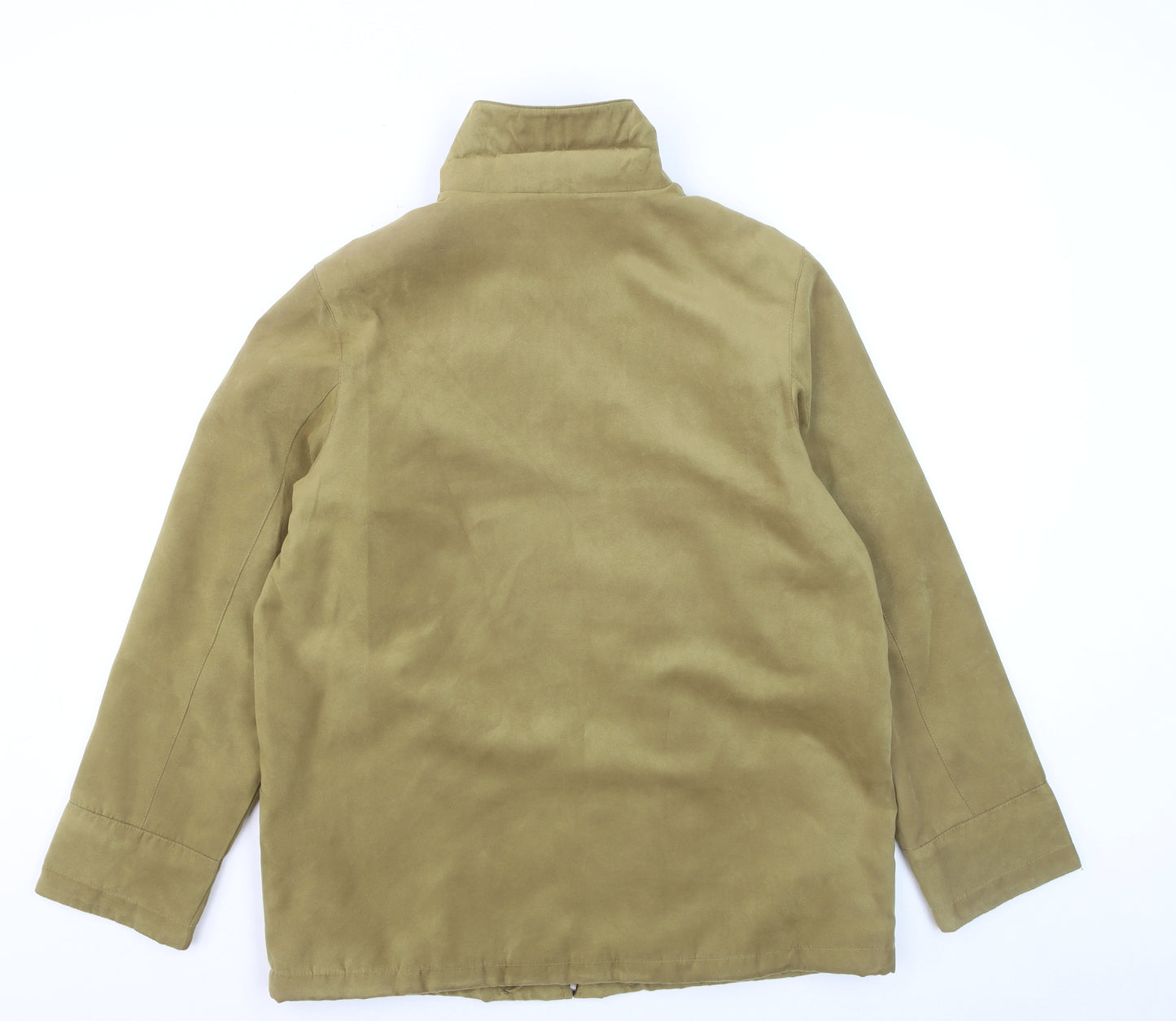 EWM Women’s Beige Full Zip Mid-Length Jacket Size 14