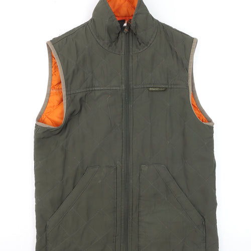 Solognac Men's Green Quilted Waistcoat Size S Outdoor Gilet