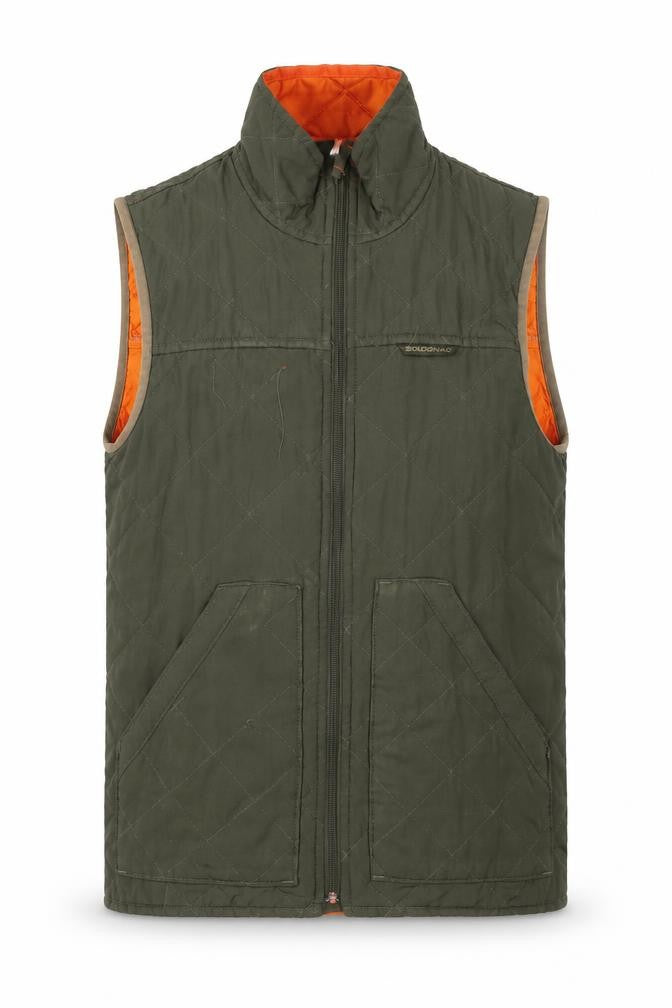 Solognac Men's Green Quilted Waistcoat Size S Outdoor Gilet