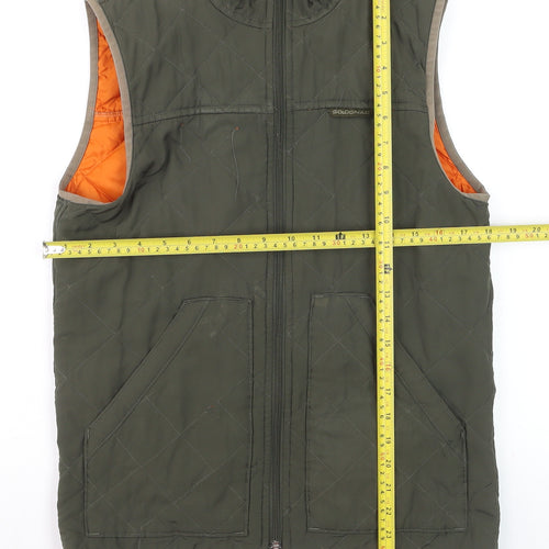 Solognac Men's Green Quilted Waistcoat Size S Outdoor Gilet