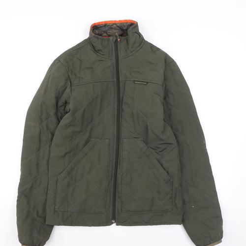 Solognac Men's Green Quilted Hunting Jacket Size S Polyester