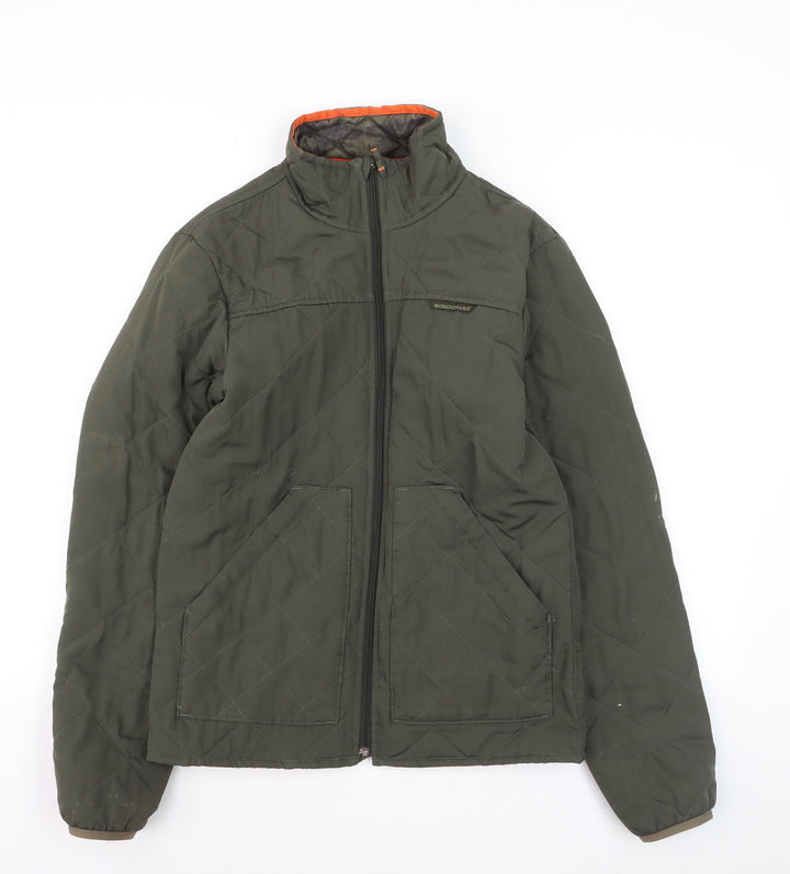Solognac Men's Green Quilted Hunting Jacket Size S Polyester